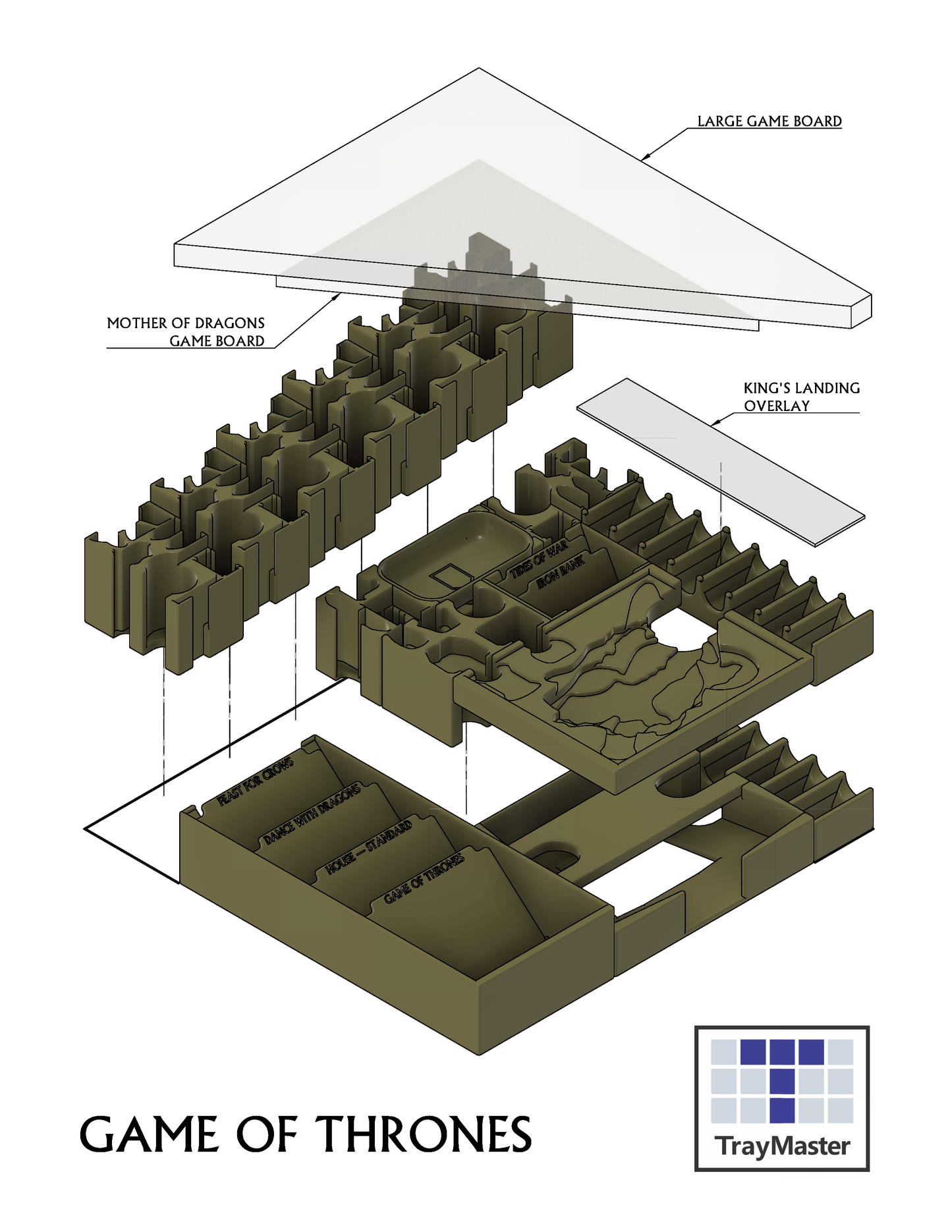 Game of Thrones: (2nd Edition): Insert / Organizer