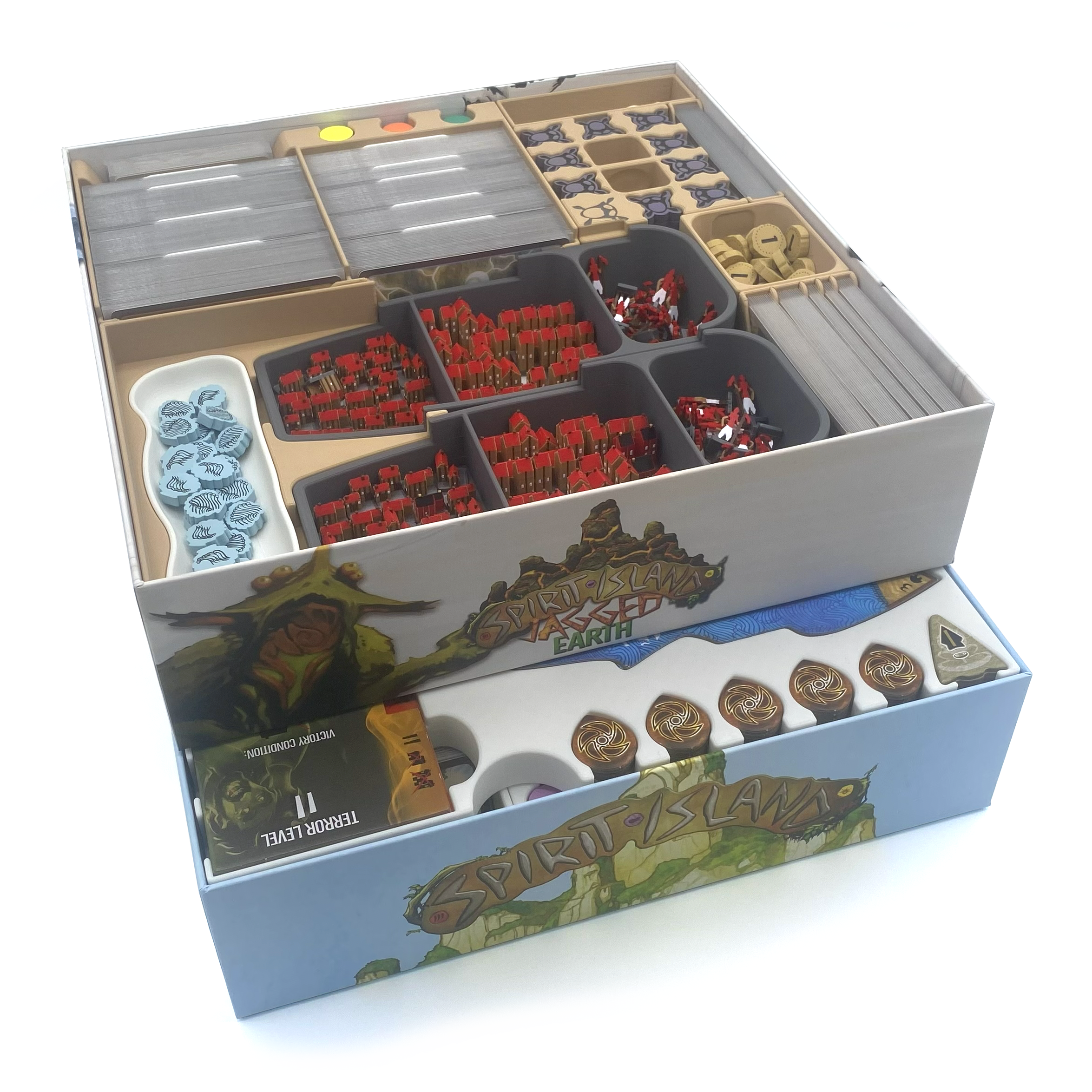 Spirit Island + All Expansions: Insert / Organizer – TrayMaster