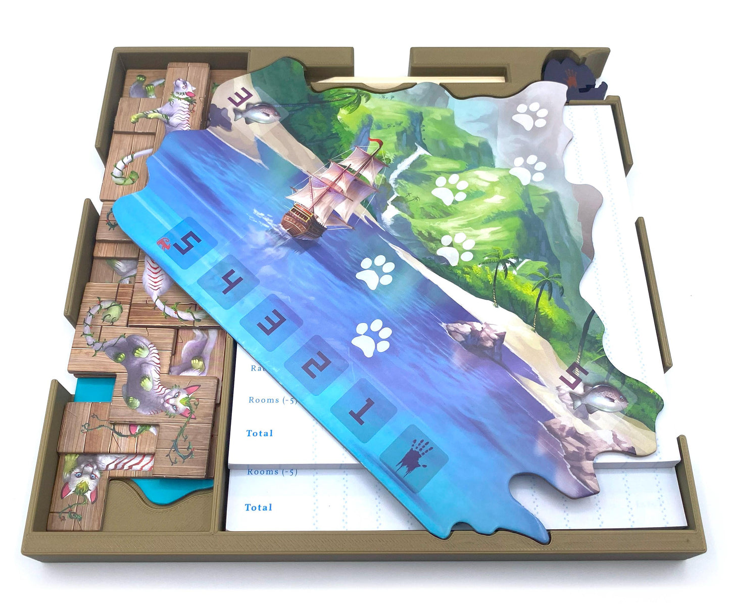 Isle of Cats (10cm Box): Insert / Organizer