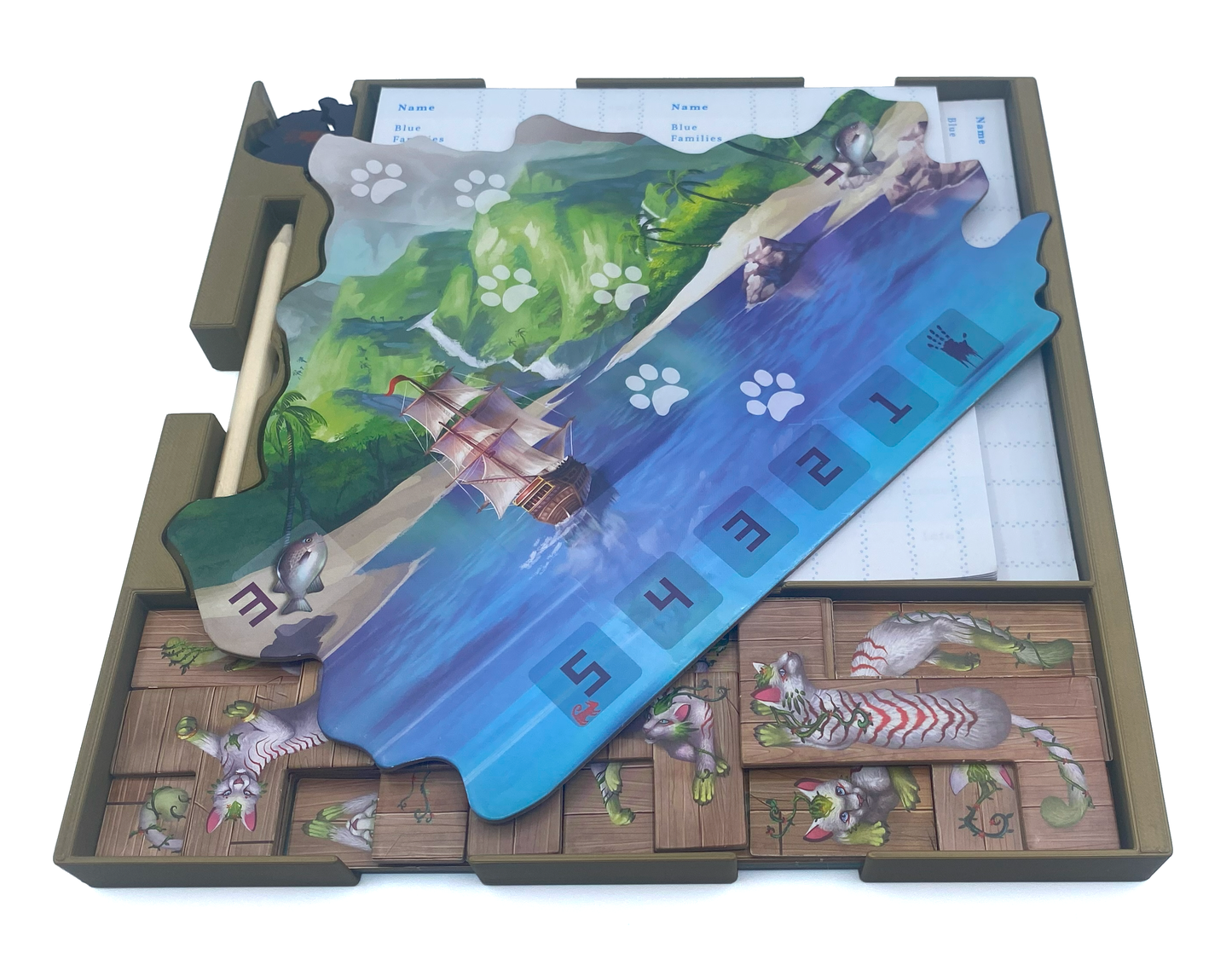 Isle of Cats (7cm Box): Insert / Organizer